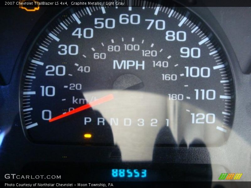 Graphite Metallic / Light Gray 2007 Chevrolet TrailBlazer LS 4x4