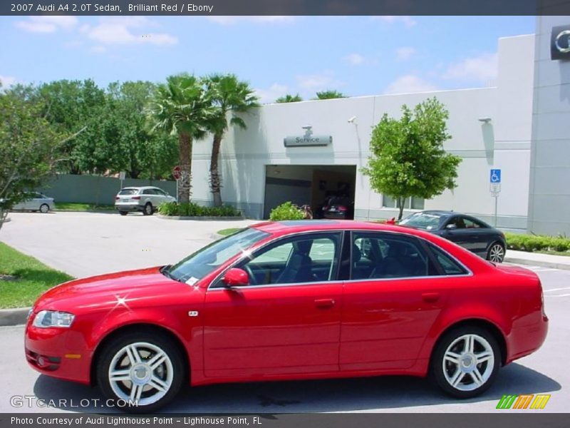 Brilliant Red / Ebony 2007 Audi A4 2.0T Sedan