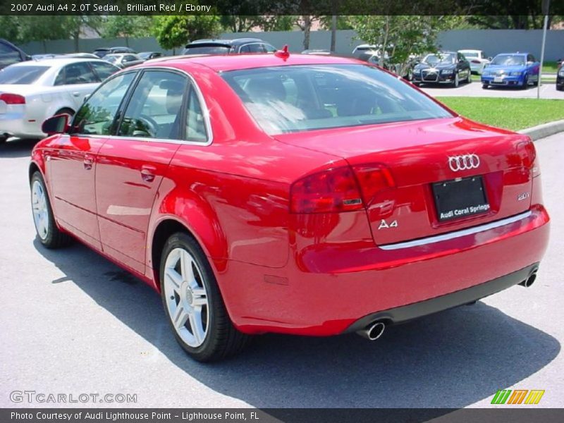 Brilliant Red / Ebony 2007 Audi A4 2.0T Sedan