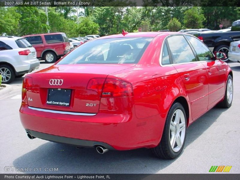 Brilliant Red / Ebony 2007 Audi A4 2.0T Sedan