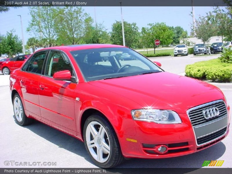 Brilliant Red / Ebony 2007 Audi A4 2.0T Sedan