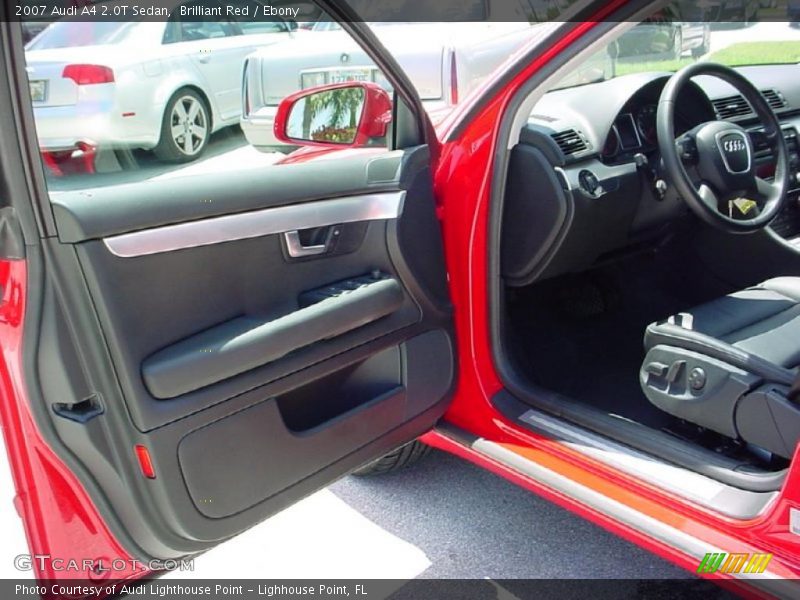Brilliant Red / Ebony 2007 Audi A4 2.0T Sedan