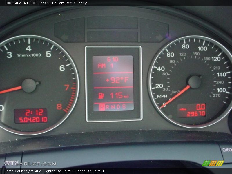 Brilliant Red / Ebony 2007 Audi A4 2.0T Sedan