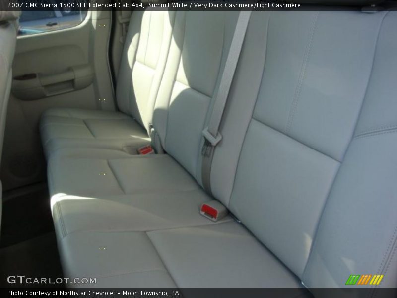 Summit White / Very Dark Cashmere/Light Cashmere 2007 GMC Sierra 1500 SLT Extended Cab 4x4