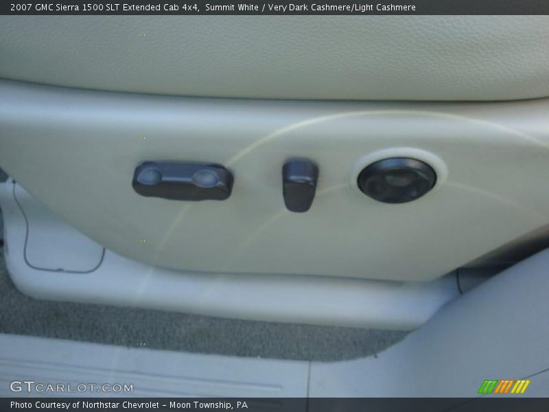 Summit White / Very Dark Cashmere/Light Cashmere 2007 GMC Sierra 1500 SLT Extended Cab 4x4