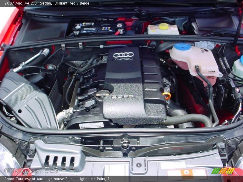 Brilliant Red / Beige 2007 Audi A4 2.0T Sedan