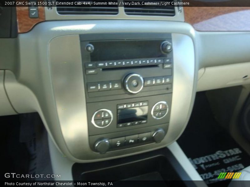Summit White / Very Dark Cashmere/Light Cashmere 2007 GMC Sierra 1500 SLT Extended Cab 4x4
