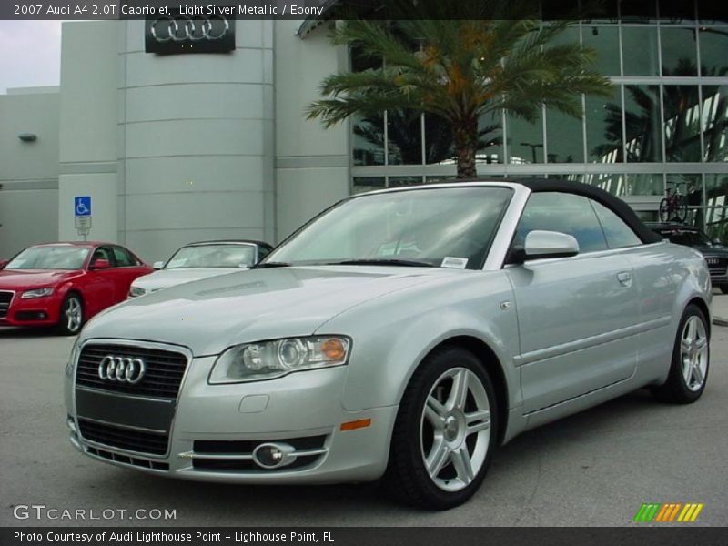 Light Silver Metallic / Ebony 2007 Audi A4 2.0T Cabriolet