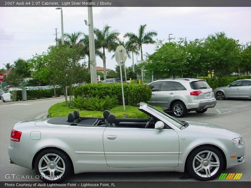 Light Silver Metallic / Ebony 2007 Audi A4 2.0T Cabriolet