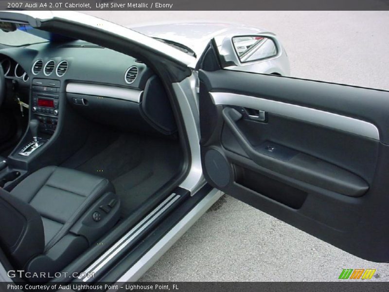 Light Silver Metallic / Ebony 2007 Audi A4 2.0T Cabriolet