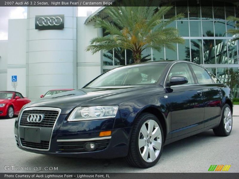 Night Blue Pearl / Cardamom Beige 2007 Audi A6 3.2 Sedan