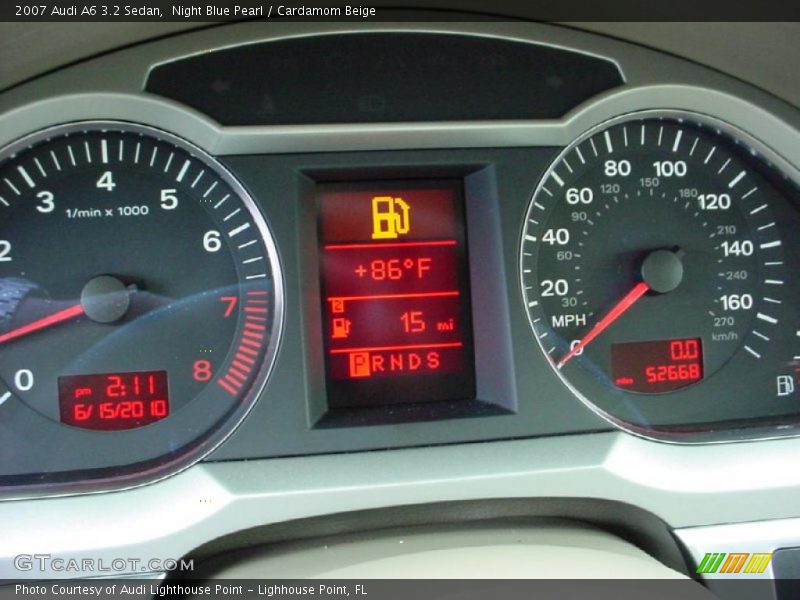 Night Blue Pearl / Cardamom Beige 2007 Audi A6 3.2 Sedan