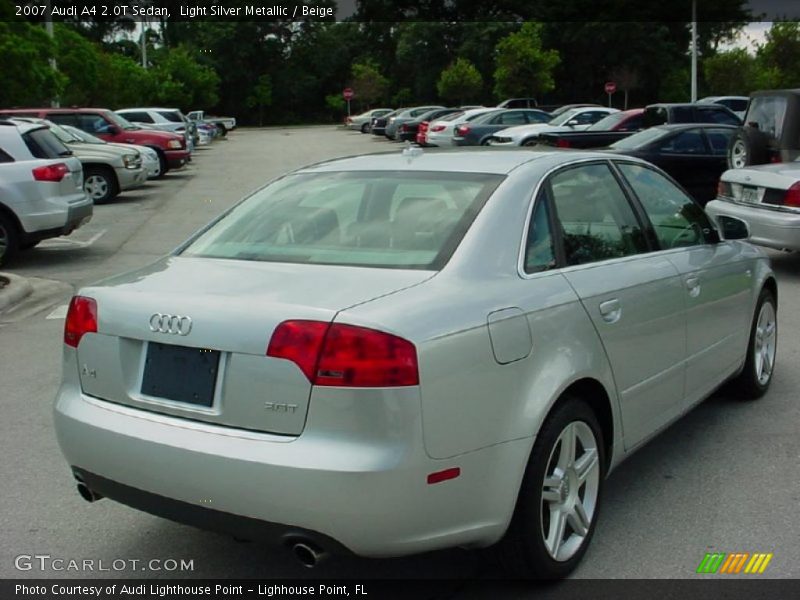 Light Silver Metallic / Beige 2007 Audi A4 2.0T Sedan