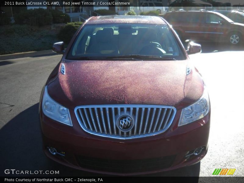 Red Jewel Tintcoat / Cocoa/Cashmere 2011 Buick LaCrosse CXL AWD