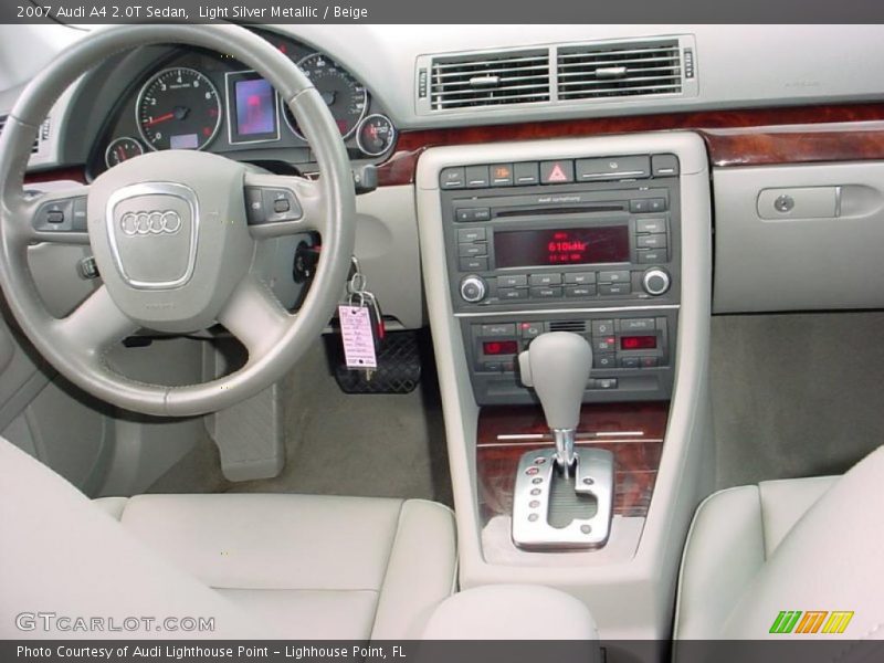 Light Silver Metallic / Beige 2007 Audi A4 2.0T Sedan