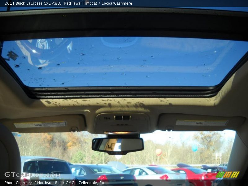 Sunroof of 2011 LaCrosse CXL AWD