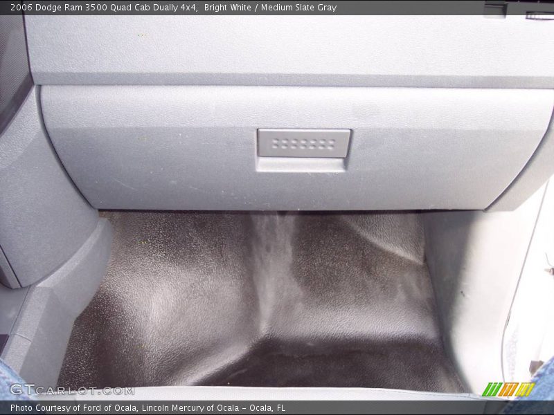 Bright White / Medium Slate Gray 2006 Dodge Ram 3500 Quad Cab Dually 4x4