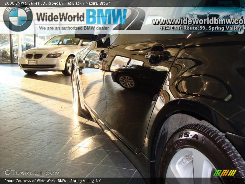 Jet Black / Natural Brown 2008 BMW 5 Series 535xi Sedan