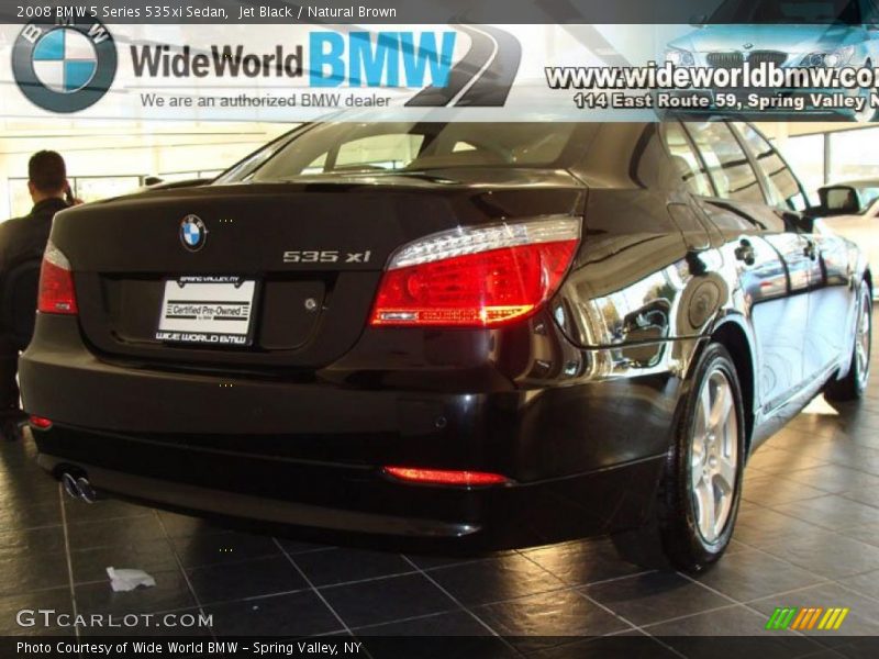 Jet Black / Natural Brown 2008 BMW 5 Series 535xi Sedan