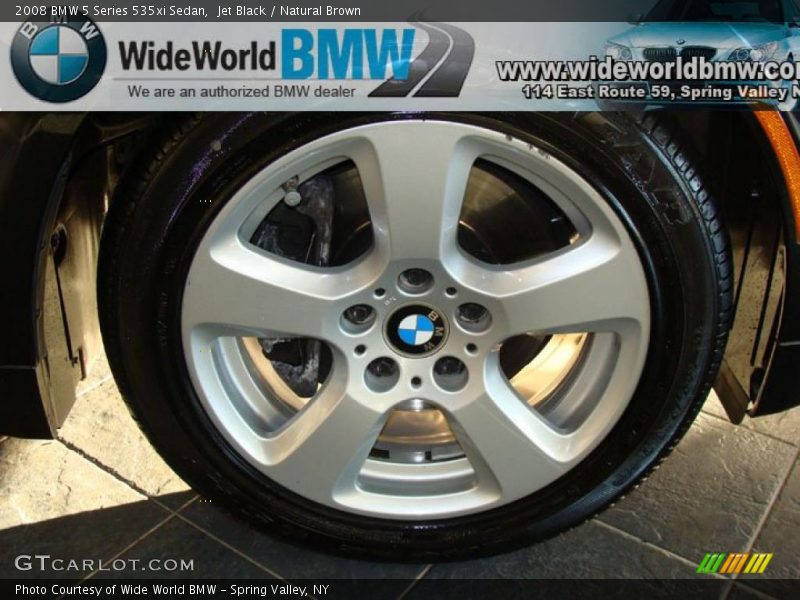 Jet Black / Natural Brown 2008 BMW 5 Series 535xi Sedan
