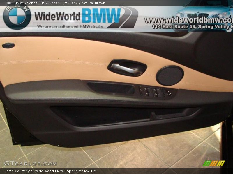 Jet Black / Natural Brown 2008 BMW 5 Series 535xi Sedan