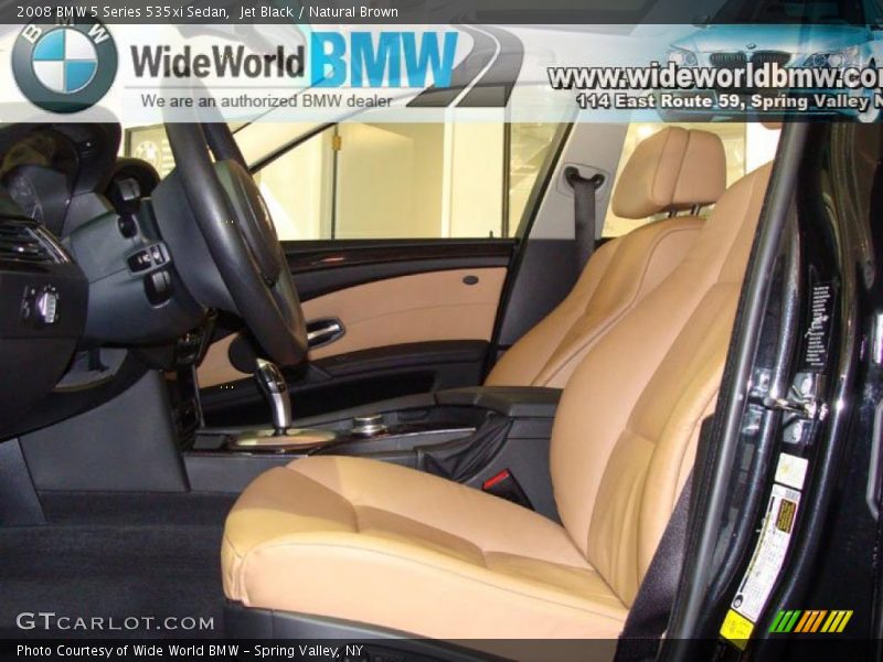 Jet Black / Natural Brown 2008 BMW 5 Series 535xi Sedan