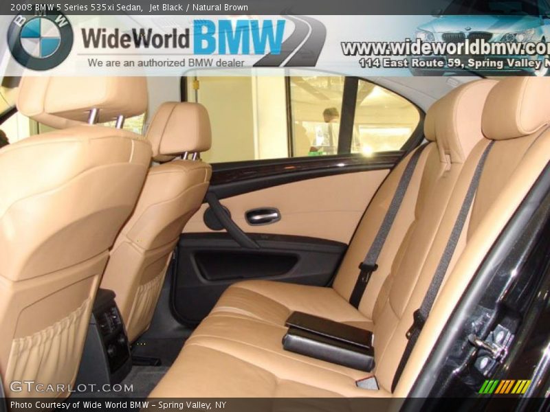 Jet Black / Natural Brown 2008 BMW 5 Series 535xi Sedan