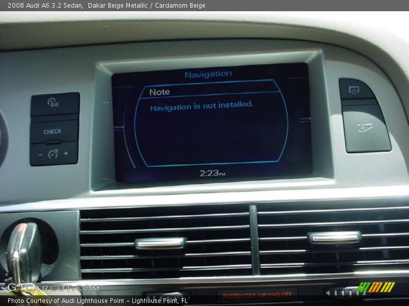 Controls of 2008 A6 3.2 Sedan