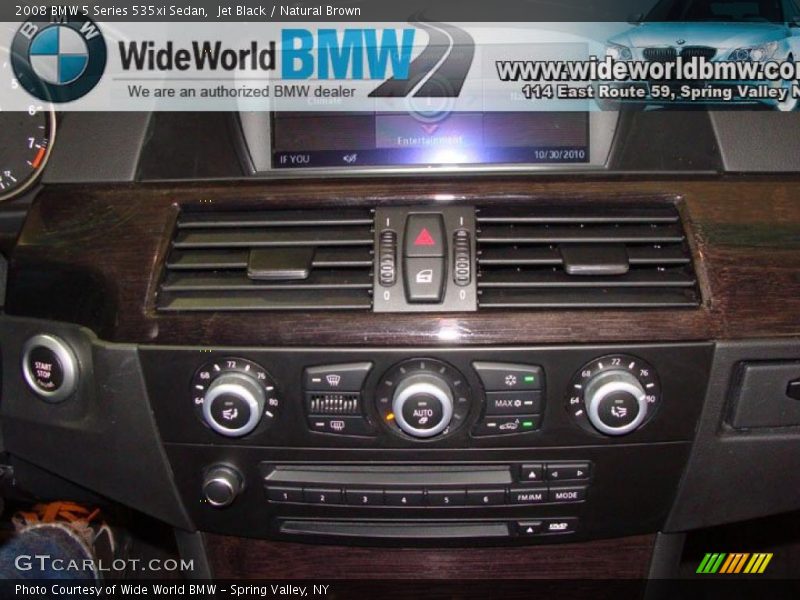 Jet Black / Natural Brown 2008 BMW 5 Series 535xi Sedan