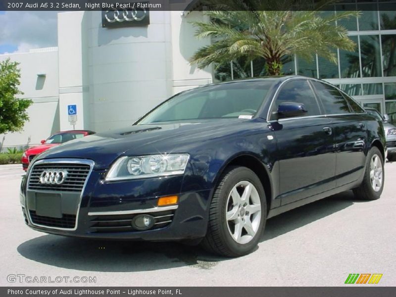 Night Blue Pearl / Platinum 2007 Audi A6 3.2 Sedan