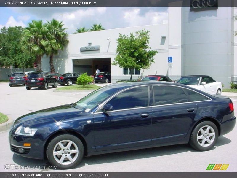 Night Blue Pearl / Platinum 2007 Audi A6 3.2 Sedan