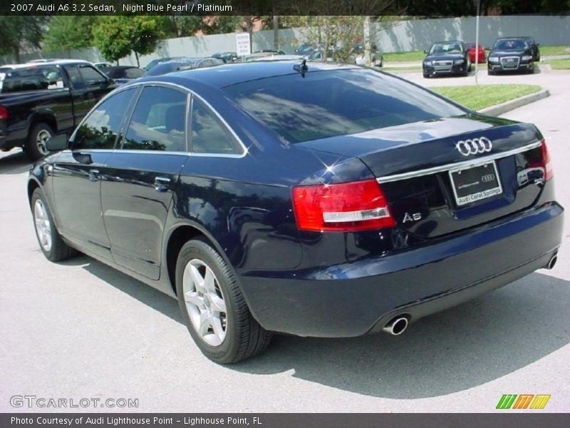 Night Blue Pearl / Platinum 2007 Audi A6 3.2 Sedan