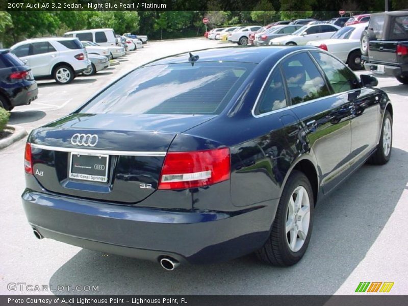 Night Blue Pearl / Platinum 2007 Audi A6 3.2 Sedan