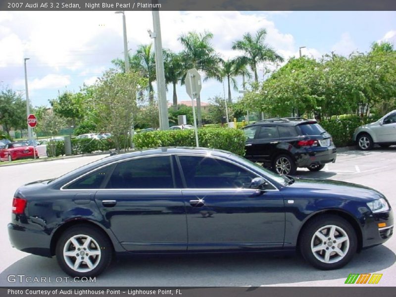 Night Blue Pearl / Platinum 2007 Audi A6 3.2 Sedan