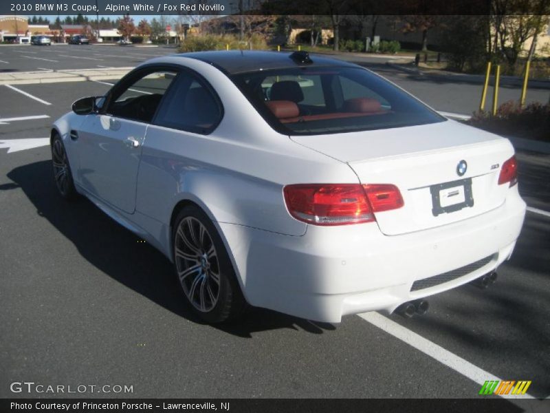 Alpine White / Fox Red Novillo 2010 BMW M3 Coupe