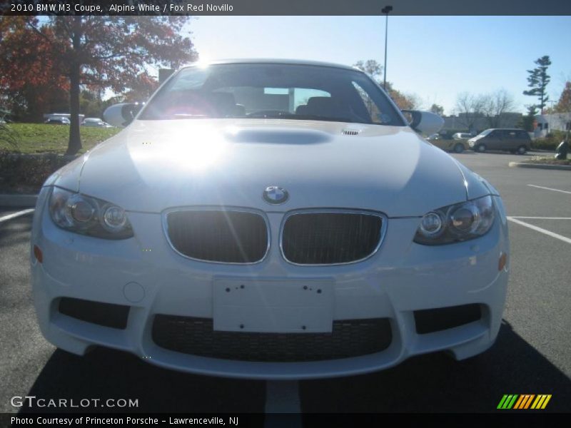 Alpine White / Fox Red Novillo 2010 BMW M3 Coupe