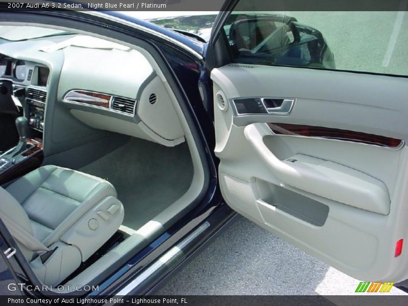 Night Blue Pearl / Platinum 2007 Audi A6 3.2 Sedan