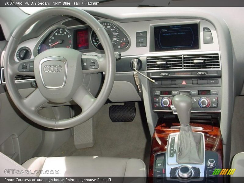 Night Blue Pearl / Platinum 2007 Audi A6 3.2 Sedan