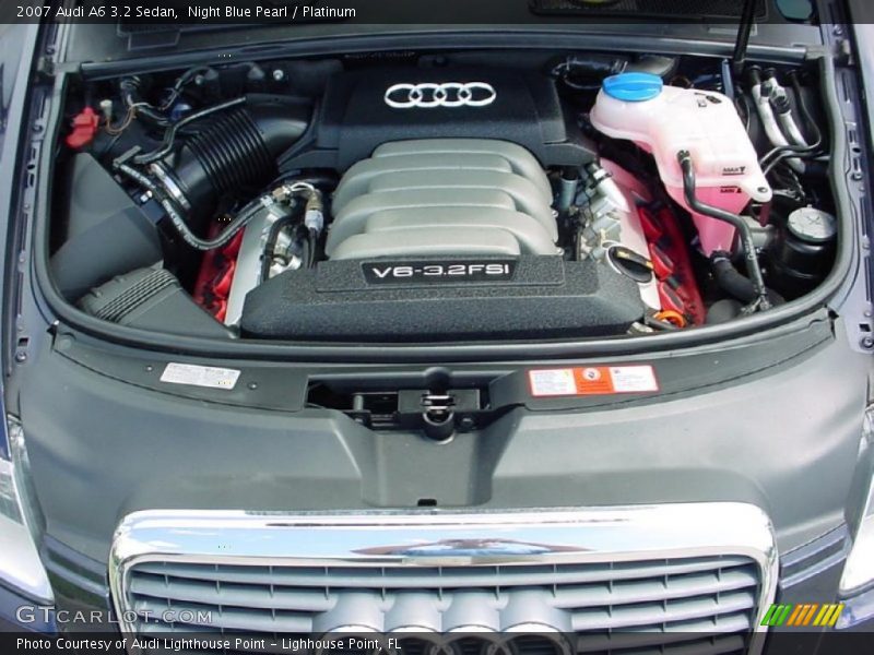 Night Blue Pearl / Platinum 2007 Audi A6 3.2 Sedan