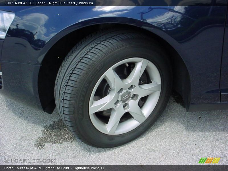Night Blue Pearl / Platinum 2007 Audi A6 3.2 Sedan