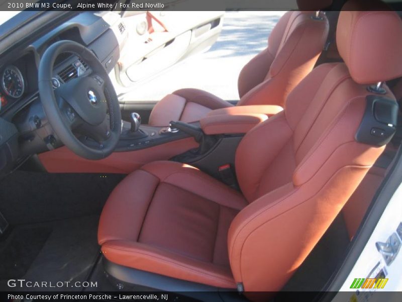  2010 M3 Coupe Fox Red Novillo Interior