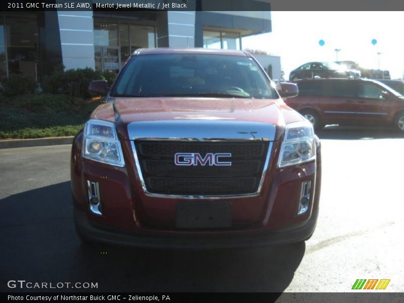 Merlot Jewel Metallic / Jet Black 2011 GMC Terrain SLE AWD