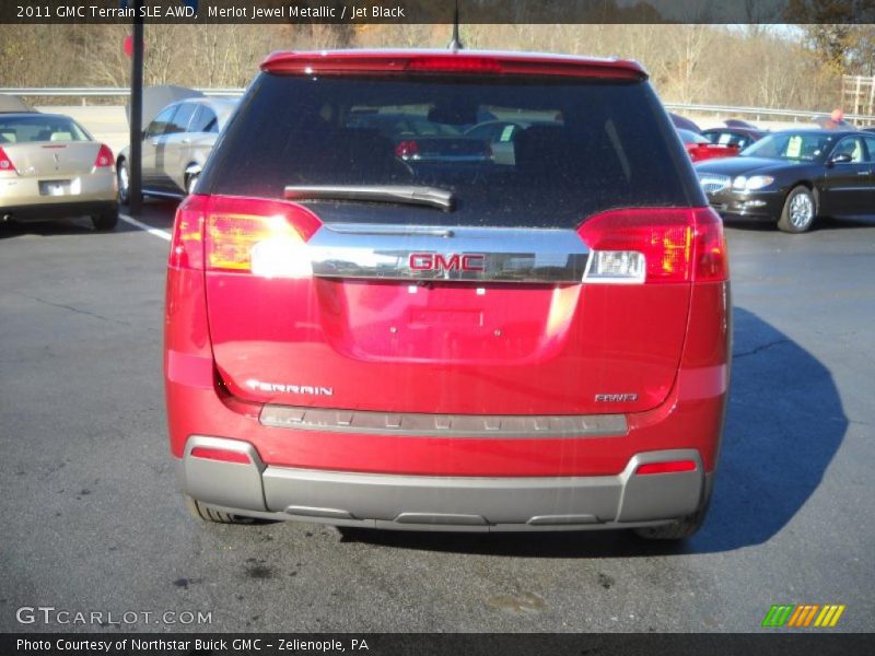 Merlot Jewel Metallic / Jet Black 2011 GMC Terrain SLE AWD