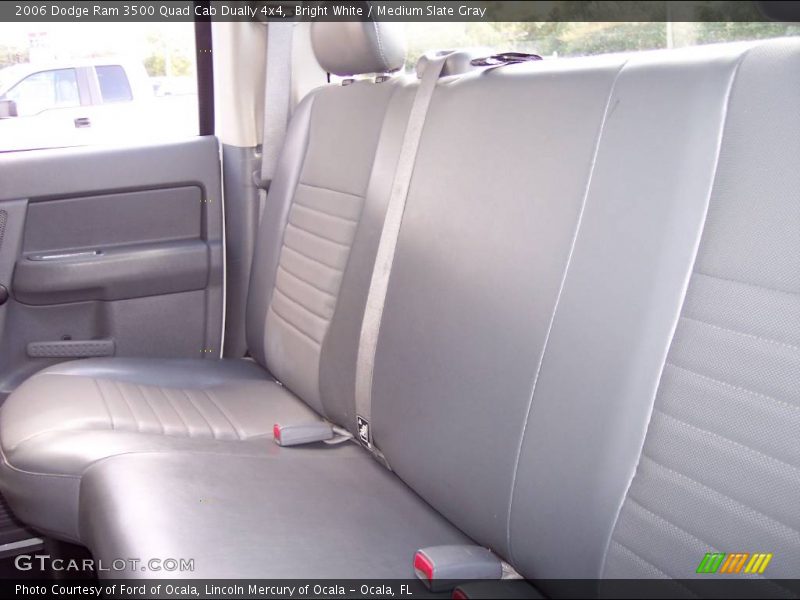 Bright White / Medium Slate Gray 2006 Dodge Ram 3500 Quad Cab Dually 4x4