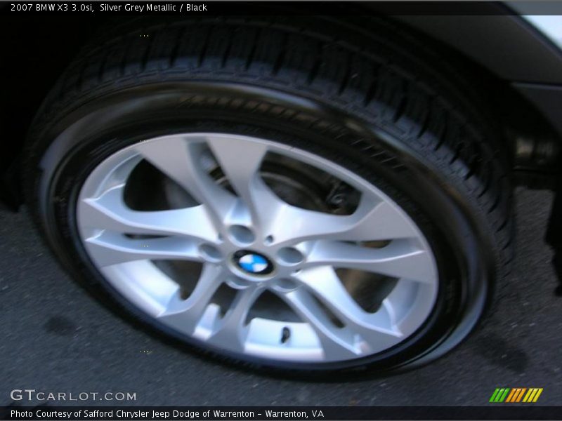 Silver Grey Metallic / Black 2007 BMW X3 3.0si