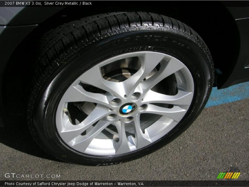 Silver Grey Metallic / Black 2007 BMW X3 3.0si