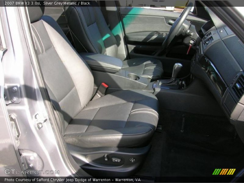 Silver Grey Metallic / Black 2007 BMW X3 3.0si