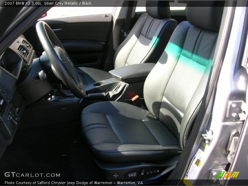 Silver Grey Metallic / Black 2007 BMW X3 3.0si