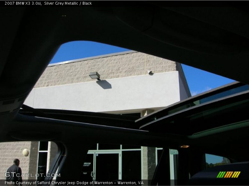 Silver Grey Metallic / Black 2007 BMW X3 3.0si