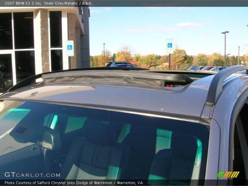 Silver Grey Metallic / Black 2007 BMW X3 3.0si